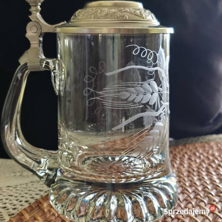Niemieckie kufle z cynową pokrywą Warszawa