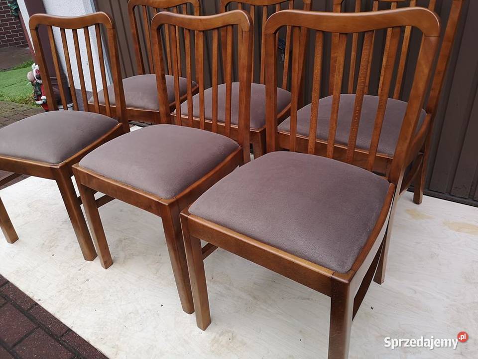 Krzesła ARTDECO Stare Antyk Komplet 6 Sztuk Swarzędz