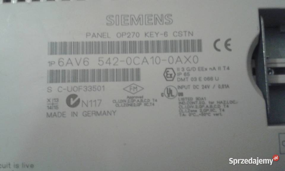 Siemens OP270 key6 CSTN Skoczów