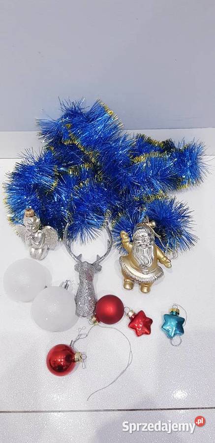 Zestaw starych plastikowoszklanych ozdób Dąbrowa Górnicza