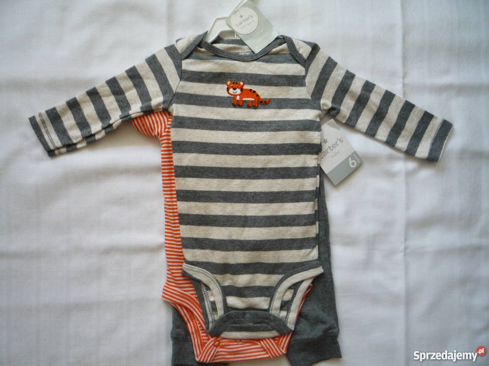 NOWY Carters z USA 3pak Body Długi i Krótki Ręaw 3m+ Szczecin