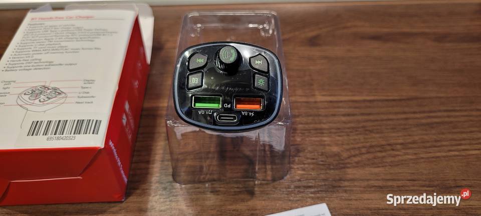 Transmiter samochodowy Q7 FM Bluetooth Mp3 True Sosnowiec