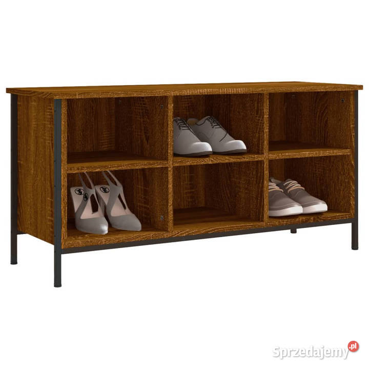 Szafka na buty brązowy dąb 100x35x50 WM831842 Dom i Ogród Warszawa