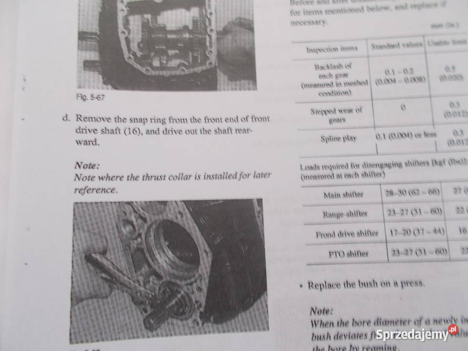 katalogi części instrukje napraw obsługjapońskie Ciągniki świętokrzyskie Kunów sprzedam