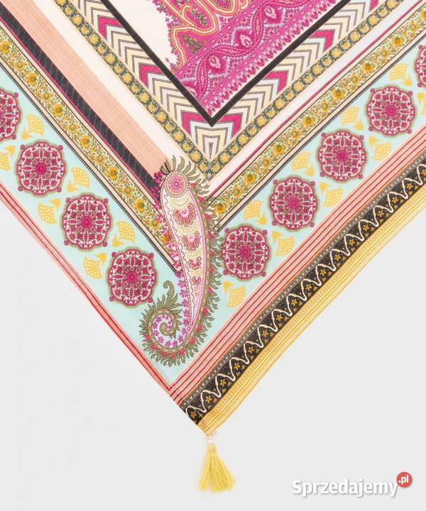 Duża orientalna chusta kolorowa wzory paisley zachodniopomorskie Szczecin sprzedam