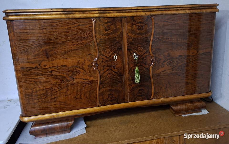 Szafka renowacji fornir orzechowy politura w Mirsk