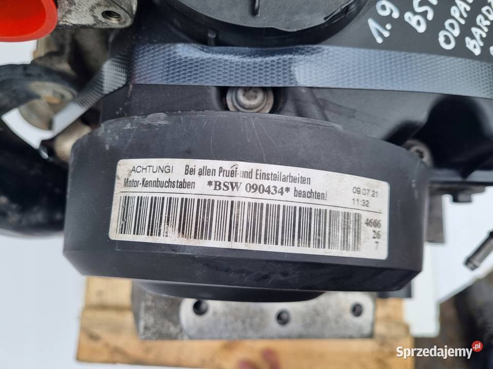 SILNIK KPL Skoda Roomster 19 TDI 105 122 BSW lubelskie Janów sprzedam