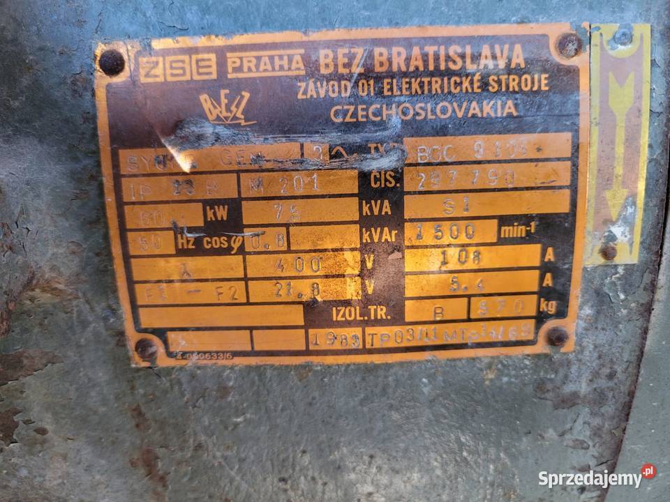 Agregat prądotwórczy 60kW podkarpackie Błażowa