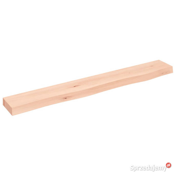 Półka 80x10x4 surowe lite drewno dębowe WM363537 Warszawa