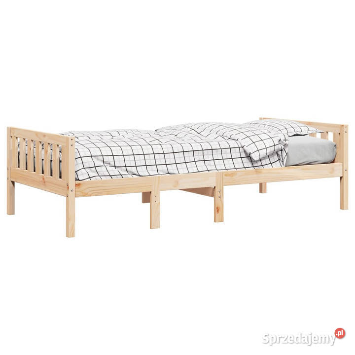 Łóżko dziecięce bez materaca lite drewno sosnowe 57cm