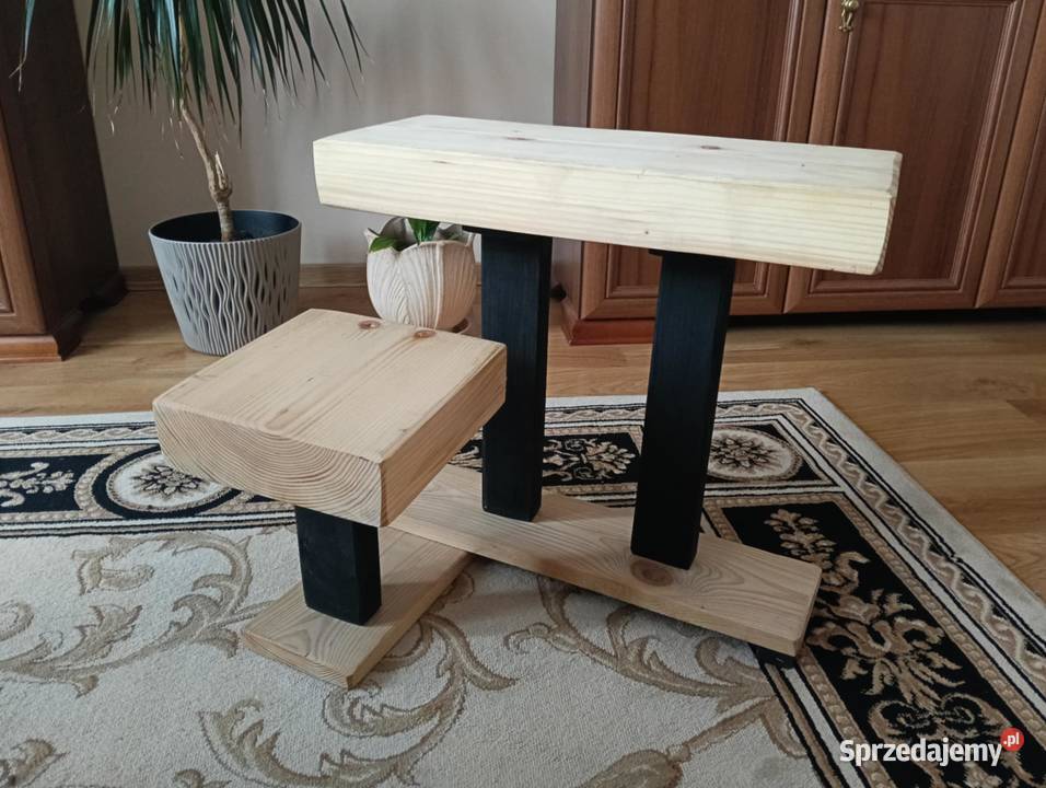 Kwietnikstojak w stylu loftowym drewniany kątowy Kielce sprzedam