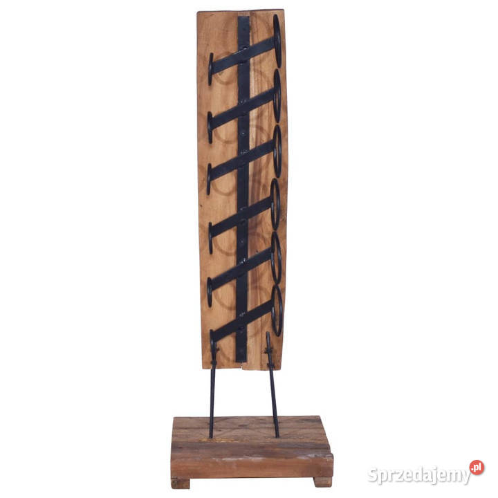 Stojak na 6 butelek wina 35x35x100 lite drewno Warszawa sprzedam
