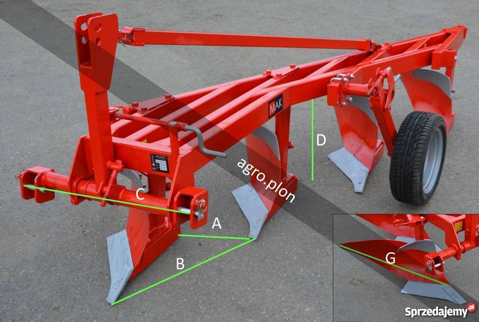 Srzedam pług 4 skibowy 40 sprzedam