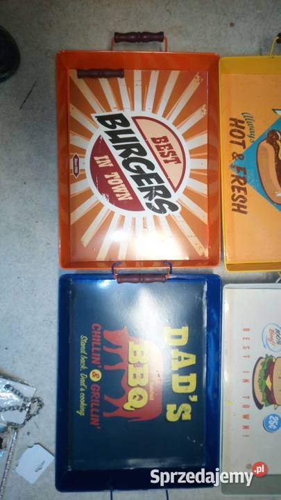 Taca stalowa vintage food DADS bbq Błaszki