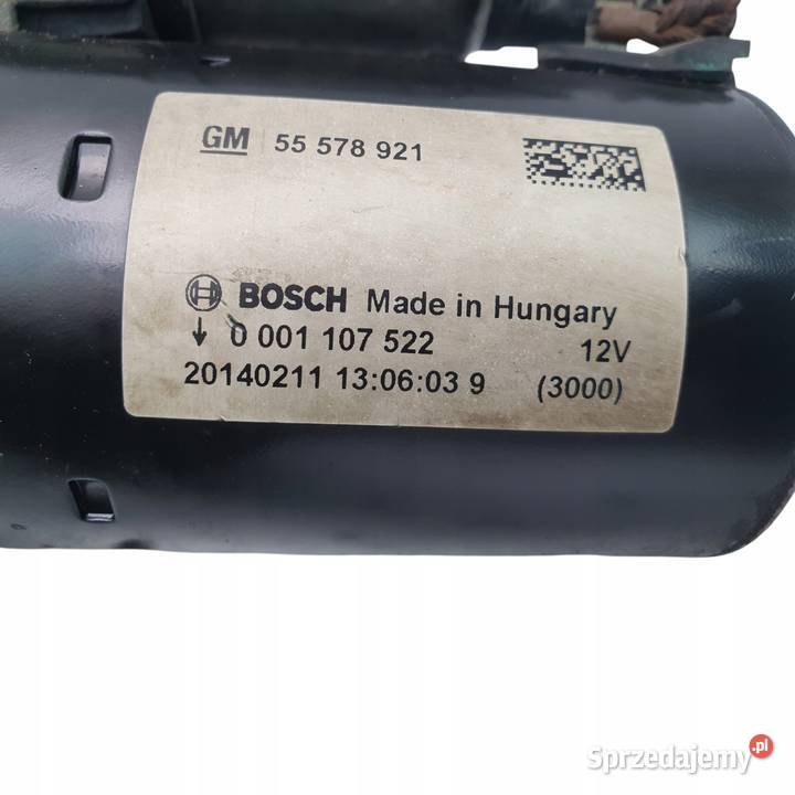 ROZRUSZNIK Opel Astra J 14 16V oryginał Chełm