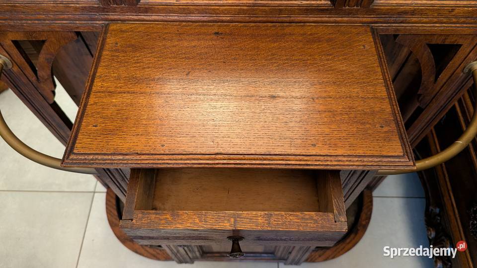 Piękna dębowa garderobawieszak secesyjnysklep Dąbrowa Górnicza