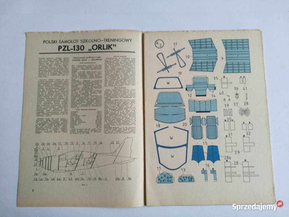 Mały Modelarz 31988 samolot szkolnotreningowy Dąbrowa Górnicza