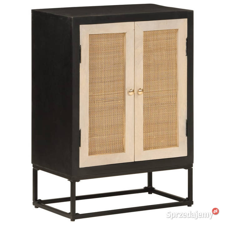 Szafka czarna 55x30x76 lite drewno mango i Pozostałe