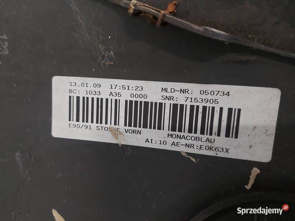 BMW E90 E91 LIFT zderzak przód świętokrzyskie Kielce