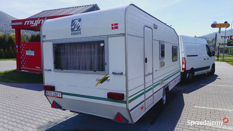 przyczepa kempingowa campingowa kemping OKAZJA śląskie Międzybrodzie Bialskie