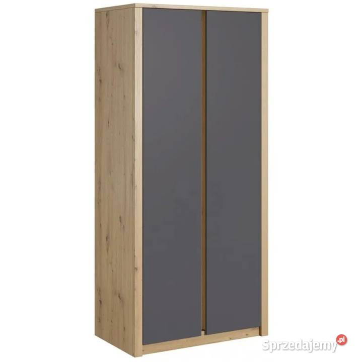 Nowa szafa Malta S2D Dąb Artisan Szary Kraków