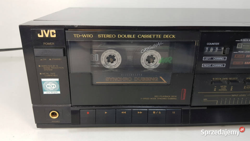 JVC TD W110 magnetofon casette deck Międzychód