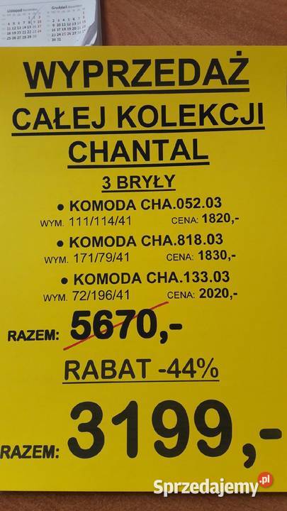 Kolekcja Chantal Krysiak Komplety mebli sprzedam