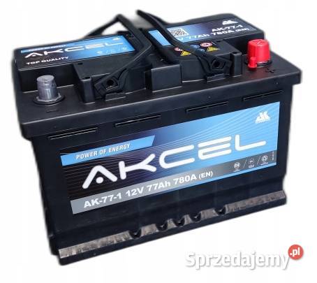Akumulator 77AH 780A P AKCEL Varta Jelcz-Laskowice