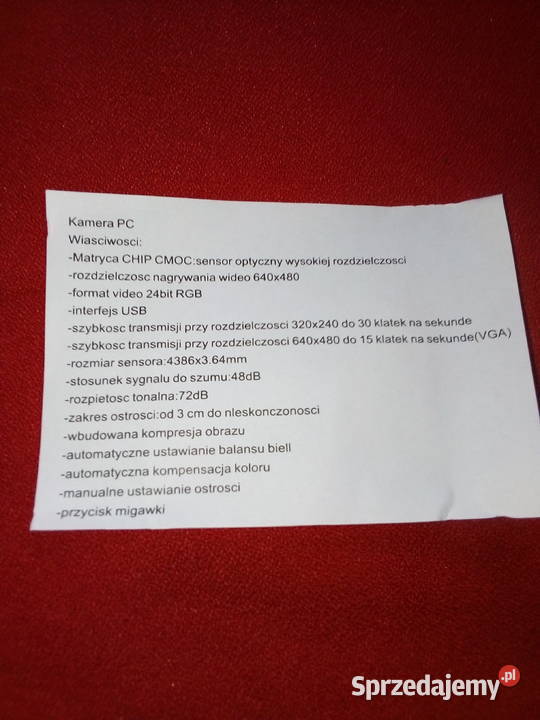 kamerkę PC 30 Części i akcesoria Dębica