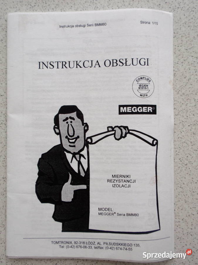Miernik Megger BMM80 Multimeter amperomierz Pozostałe