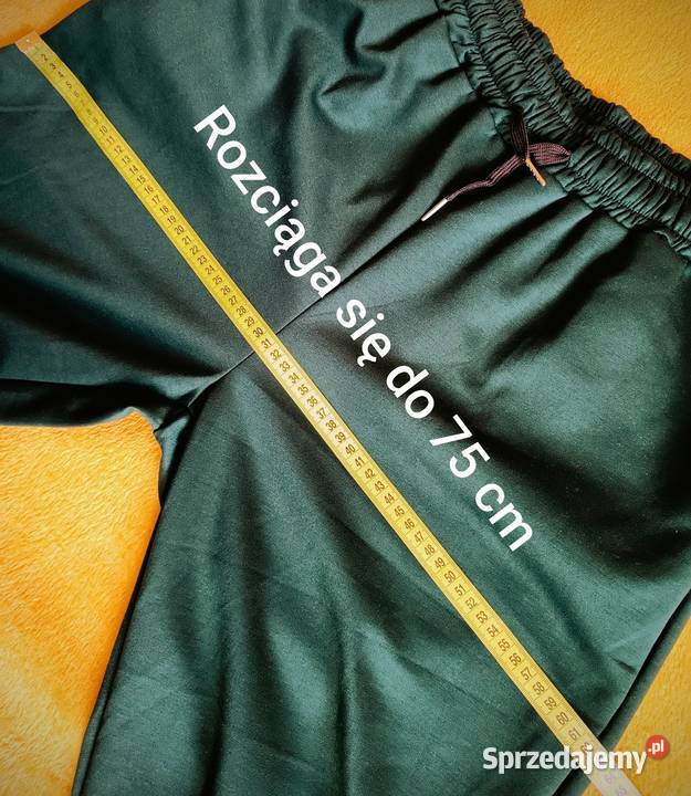 Komplet bluza i spodnie ciemna zieleń masełko