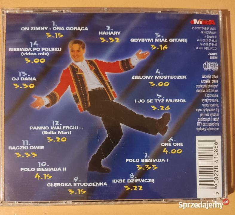 DJ Wituś Piosenki Biesiadne CD że łódzkie Lutomiersk