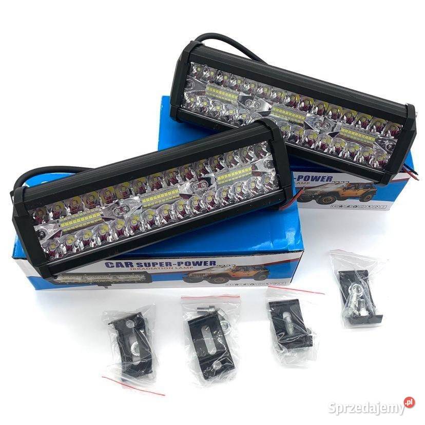 2 x 180W lampy robocze halogen Led 1224V Nowe