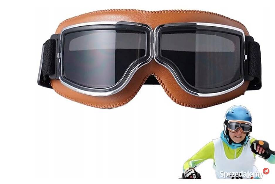 Gogle okulary do motocykla retro chopper bobber Gogle Sosnowiec