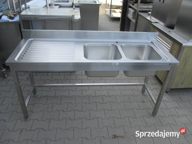 Stół Zlew Gastronomiczny 2 Komorowy Z Blatem Ostrów Wielkopolski sprzedam