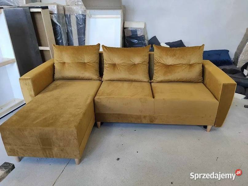 Tani narożnik 230 x 150 z funkcją spania Szybka 70cm Łódź