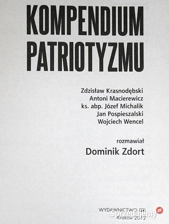 Kompendium patriotyzmu Dominik Zdort Chełm