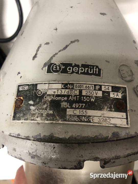 Lampa Loft przemysłowa przeciwwybuchowa 150W PRL Zbąszyń