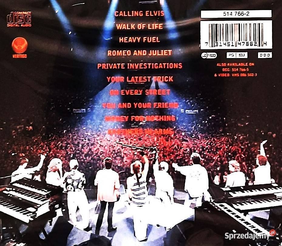 Koncert Album CD DIRE STRAITS On The Night Cd CD Katowice