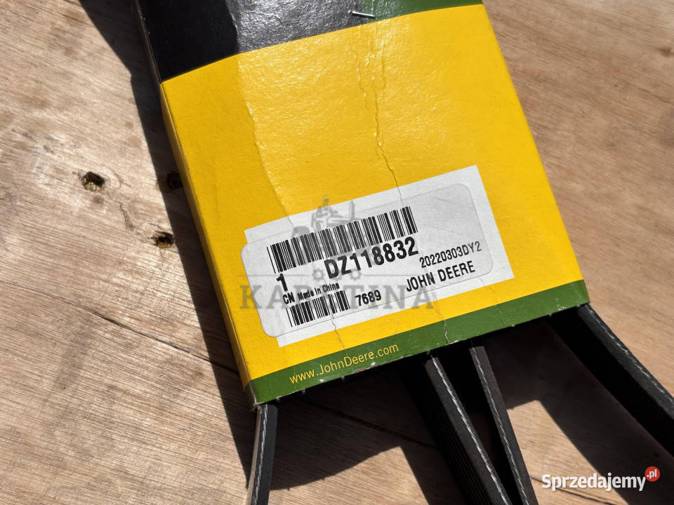 John Deere DZ118832 Pasek Klinowy Pozostałe wielkopolskie Jastrzębniki