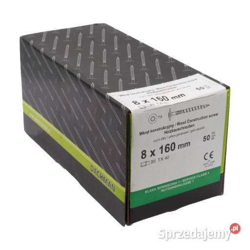 Wkręty ciesielskie talerzowe 8x160