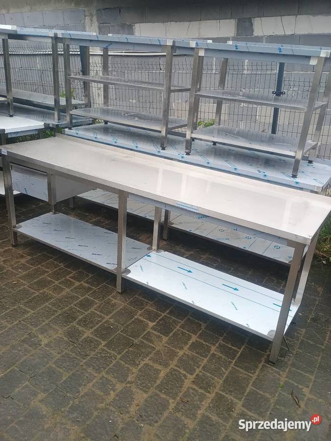 Stół Gastronomiczny z szufladą 238x60 Piekielnik