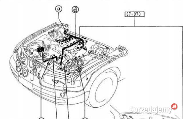 INSTALACJA PRZEWÓD MASOWY MAZDA 929 ORYGINAŁ