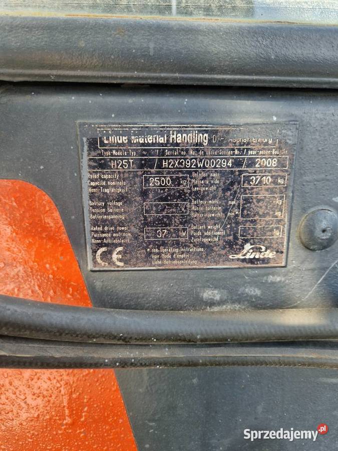 Wózek widłowy linde h25 gaz silnik vw toyota Linde Kłobuck