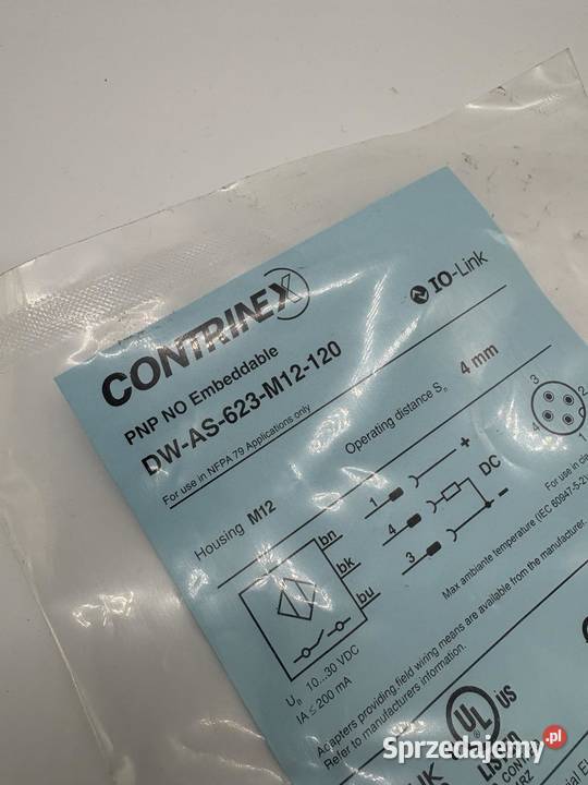 Contrinex DWAS623M12120 Czujnik indukcyjny mazowieckie Warszawa