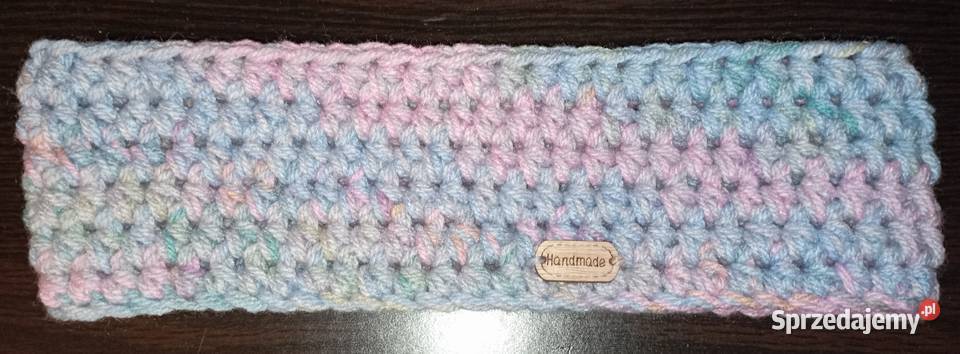 Opaska na uszy handmade szydełko