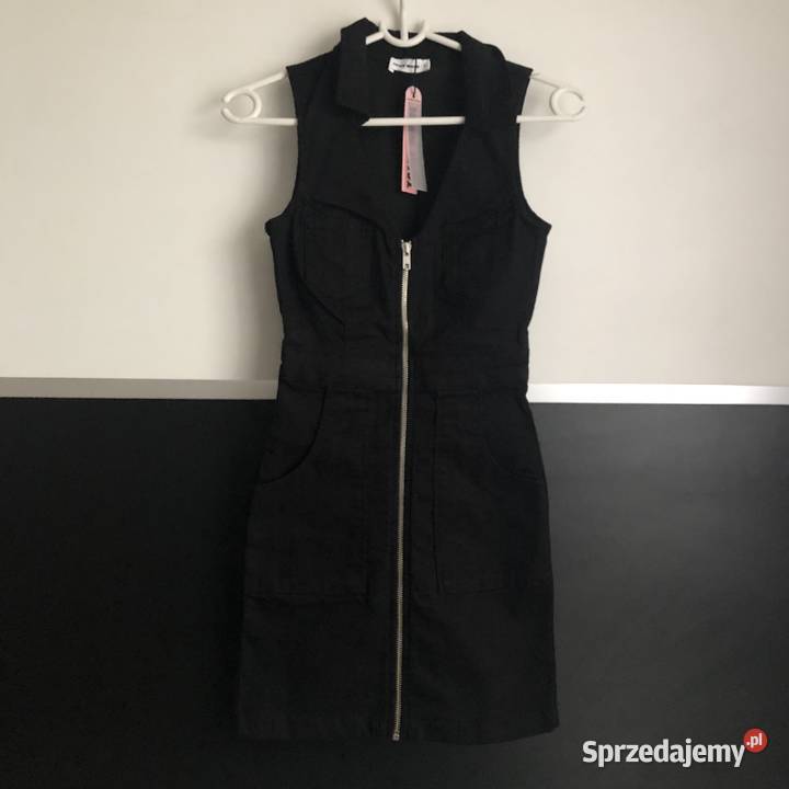 Czarna sukienka kieszenie Tally Weijl xs 34 Ołówkowa  kujawsko-pomorskie Toruń
