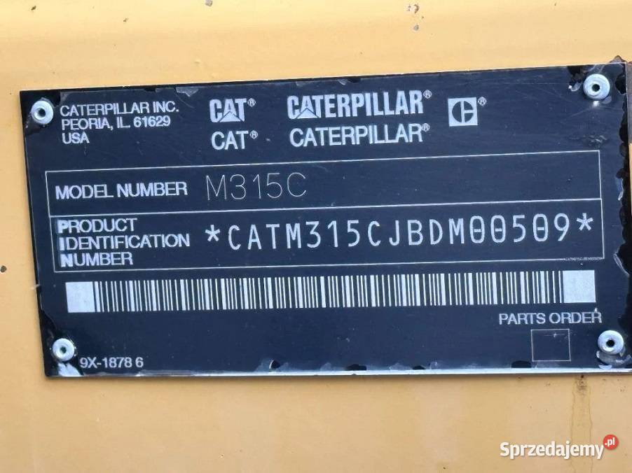 Koparka kolowa Caterpillar M 315C Warszawa