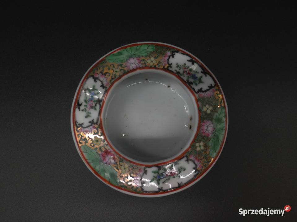 Antyczna porcelanowa popielniczka malowana Raszków sprzedam