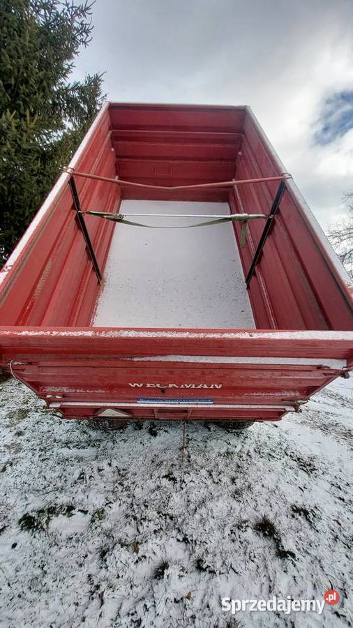 Przyczepa wywrotka Weckmann ws120 12t tandem Przyczepy rolnicze Rolnictwo Łańcut